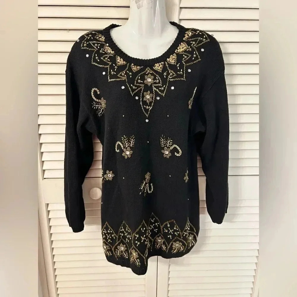 - Vintage Victoria Harbour sweater tunic/mini dress